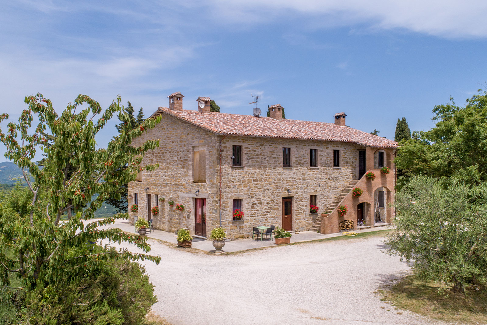 ristorante con pisciana verde gubbio perugia